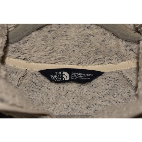 THE NORTH FACE $125 Light Gray Fleece‎ Zip Jacket Zipper Pockets Medium - Picture 4 of 4